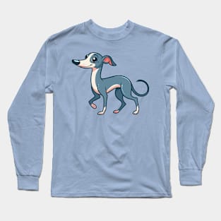 Italian Greyhound Cartoon Long Sleeve T-Shirt